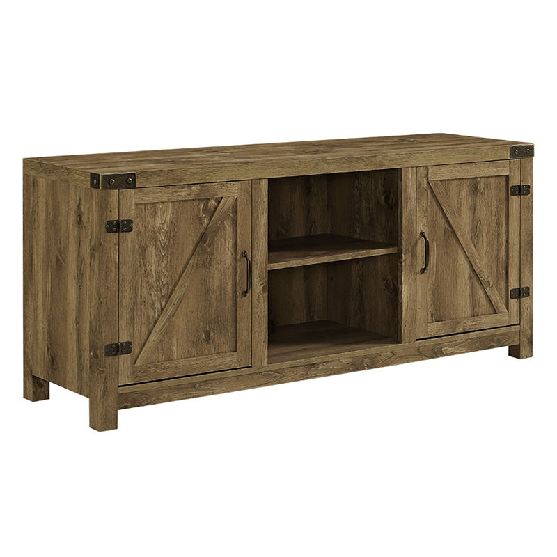 Dewhirst Unfinished TV Stand for TVs up to 58", Reclaimed Wood