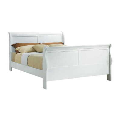 Cuinn Queen Size Panel Bed in White -  Charlton Home®, 1F4315EA7D2D412E9DDF351F39843FC1