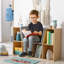 6-Cubby Kids Bookcase With Reading Nook And Cushion-468638565
