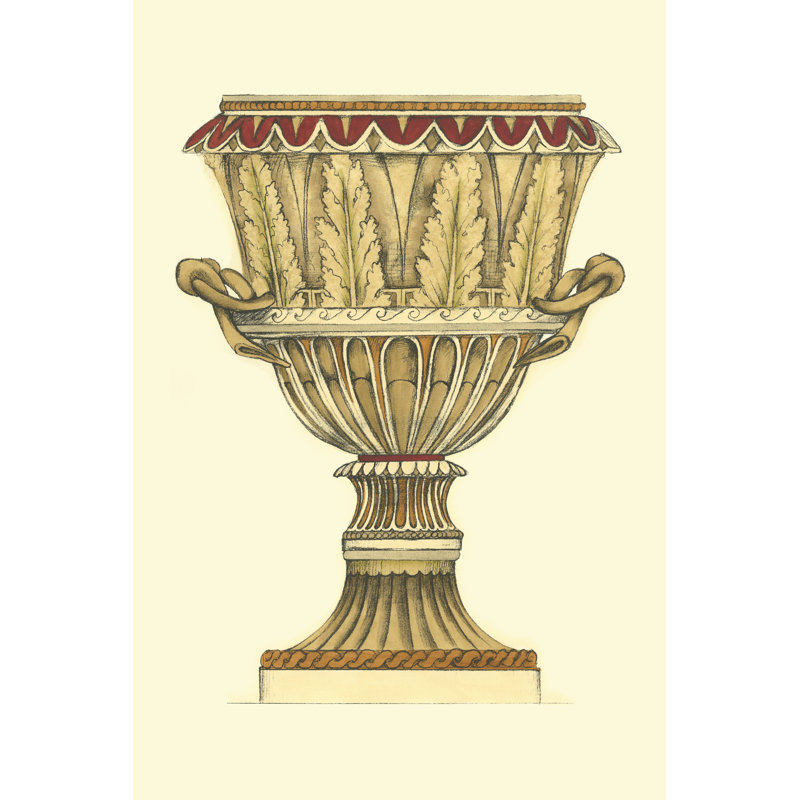 Neutral Urn Sketch II by Jennifer Goldberger - Wrapped Canvas Print, 91cm H x 61cm W