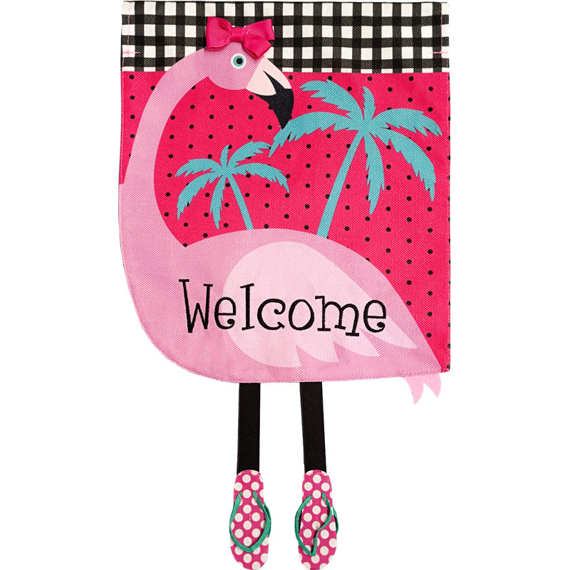 Drapeau de jardin Fancy Flamingo