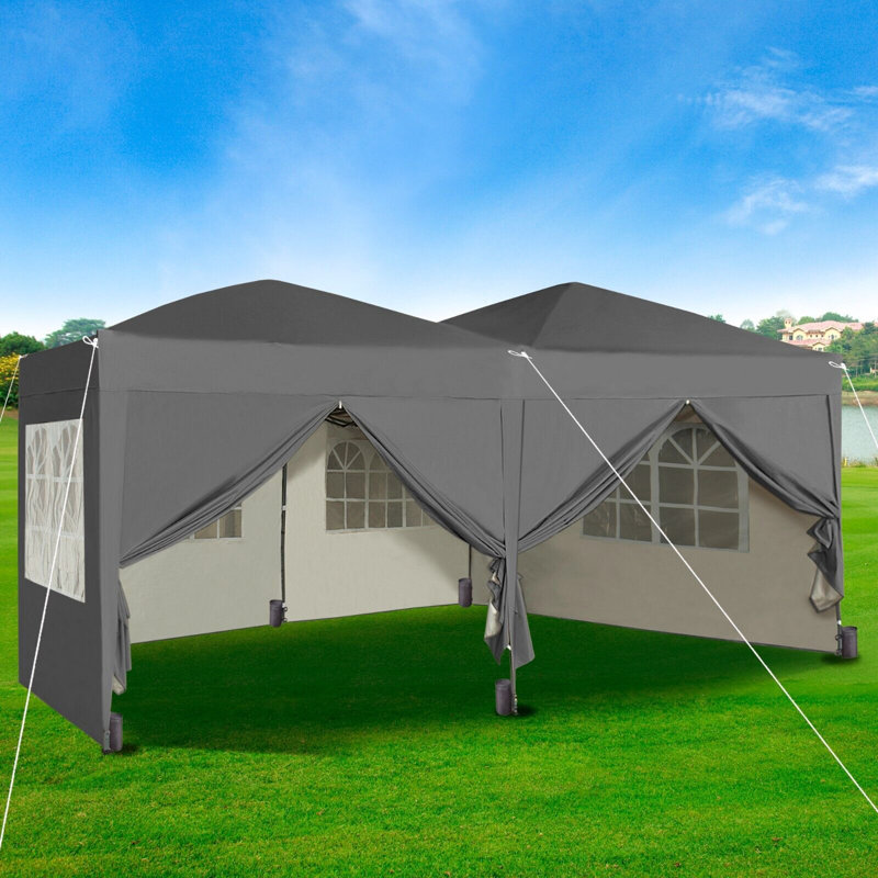 Alanie 6m x 3m Pop Up Gazebo, Grey