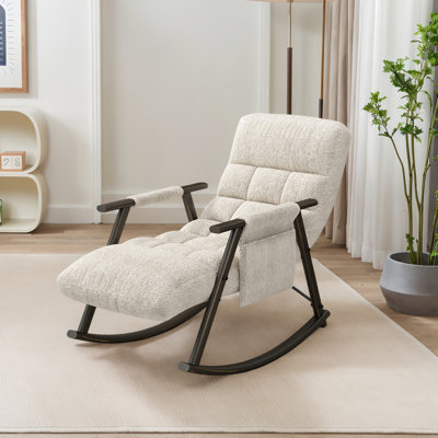 23.28" W Upholstered Lounge Rocking Chair by George Oliver