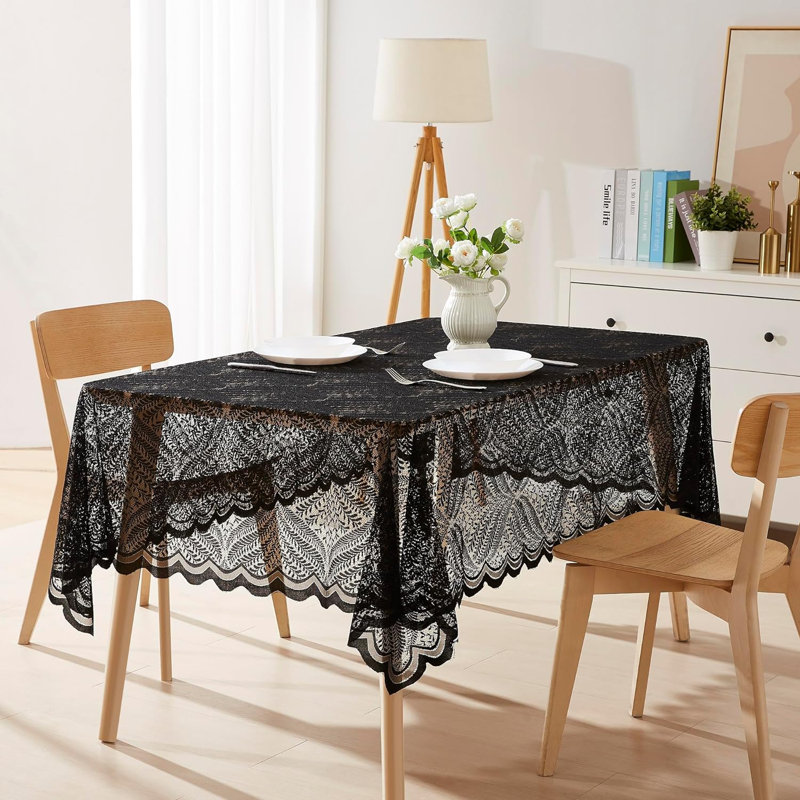 Denese Dining Linens, 72" x 54", Black