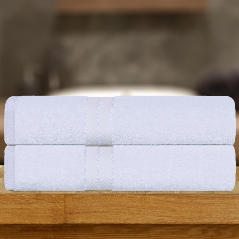 Hotel Turkish Cotton 2-Piece Bath Sheet Set, Ultra-Plush & Luxury Weight, White
