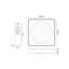 Male Acrylic LED Flush Mount-50933994