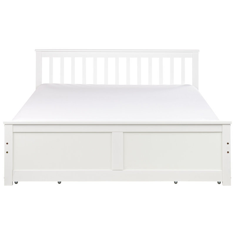 Abdurahmon Storage Bed, White, European Kingsize (160 x 200 cm)