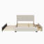 Lit plateforme tapissier en bois avec lit gigogne et deux tiroirs-87052094-87052093