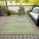 Machine Washable Indoor/Outdoor Xhevrie Sage Rug