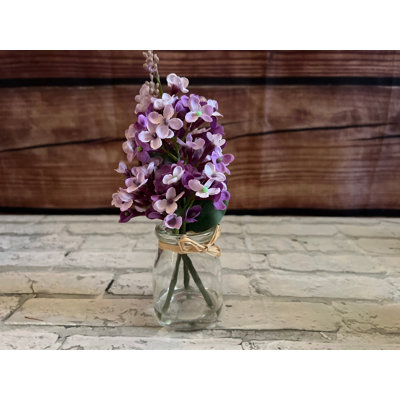 Silk Lilac in a Glass Jar
