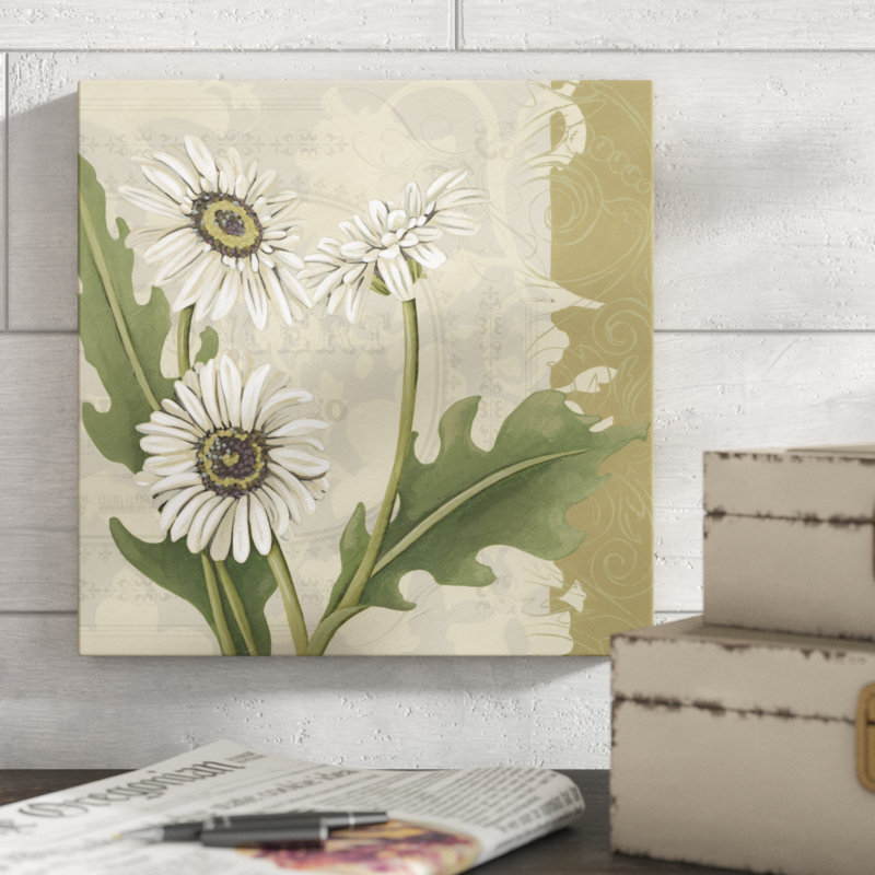 Paris Daisy II by Chariklia Zarris - Wrapped Canvas Painting, 30cm H x 30cm W