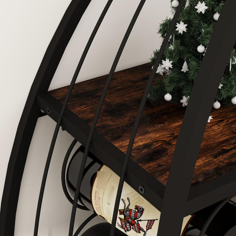 Armoire à vin 2 pièces avec forme pour spiritueux et rangement dans la cuisine