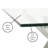 Abeale Rectangular Glass Top with Stainless Steel Base Dining Table