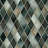 Hudson Kite Stormy Night 10-1/8" x 11-3/4" Porcelain Mosaic Floor and Wall Tile