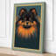 Pomeranian Portrait Modern - Wrapped Canvas-903374979-903374978