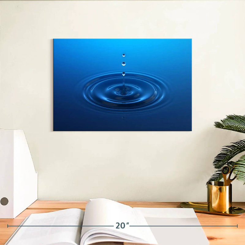 Alvord Blue Water Drop, 8" H x 12" W