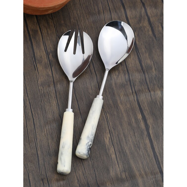 Salad Server Set, Stainless Steel Salad Tongs