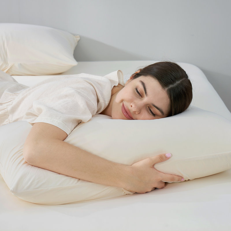 Pillowcase Nylon Knitted, King Pillow Case, Ivory