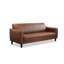 Causeuse-coussin standard en cuir véritable brun-2141909118