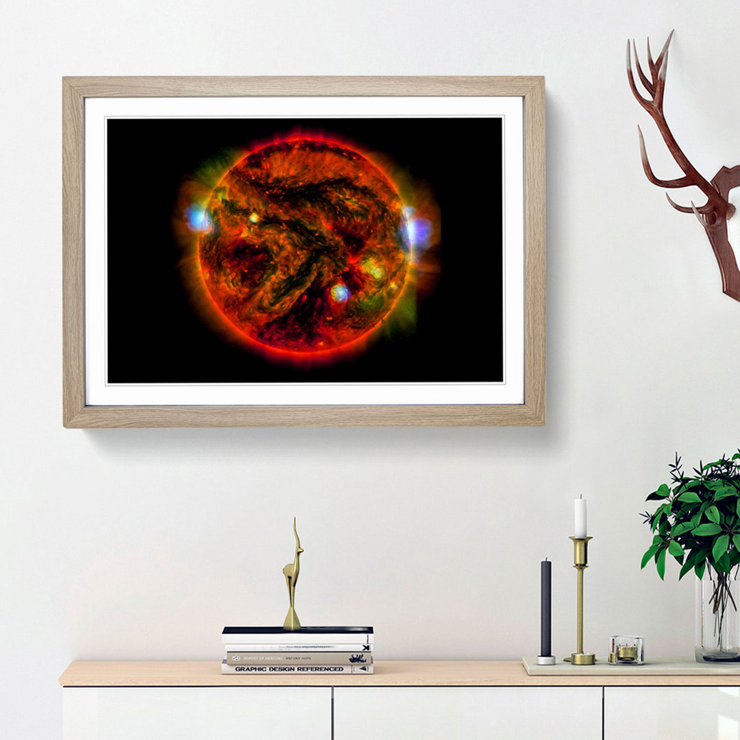 Staring at the Sun in Abstract - Framed Print