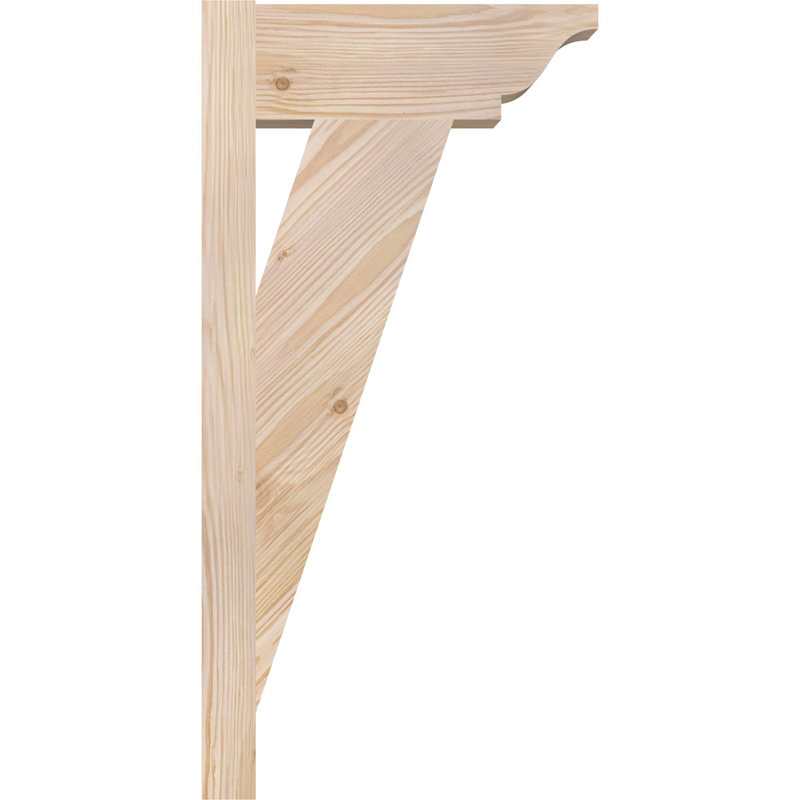 Persienne traditionnelle en bois rustique, Sapin Douglas de 5 1/2 po (lisse), P 12 po x H 24 po