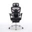 Fauteuil de bureau ergonomique avec support lombaire à massage, appui-tête 4D et accoudoirs 5D, dossier réglable haut et profondeur d'assise