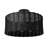 Maddyn 3-E26 Light Bulbs Rattan Handmade Woven Black Finished Dimmable Flush Mount Ceiling Light