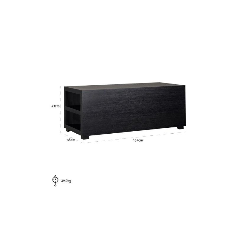 Oakura 41'' Unfinished Solid Wood Console Table