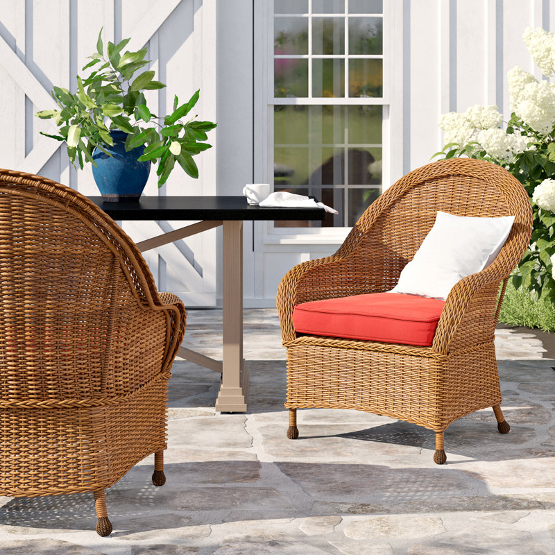 Chaise de patio avec coussin Amada