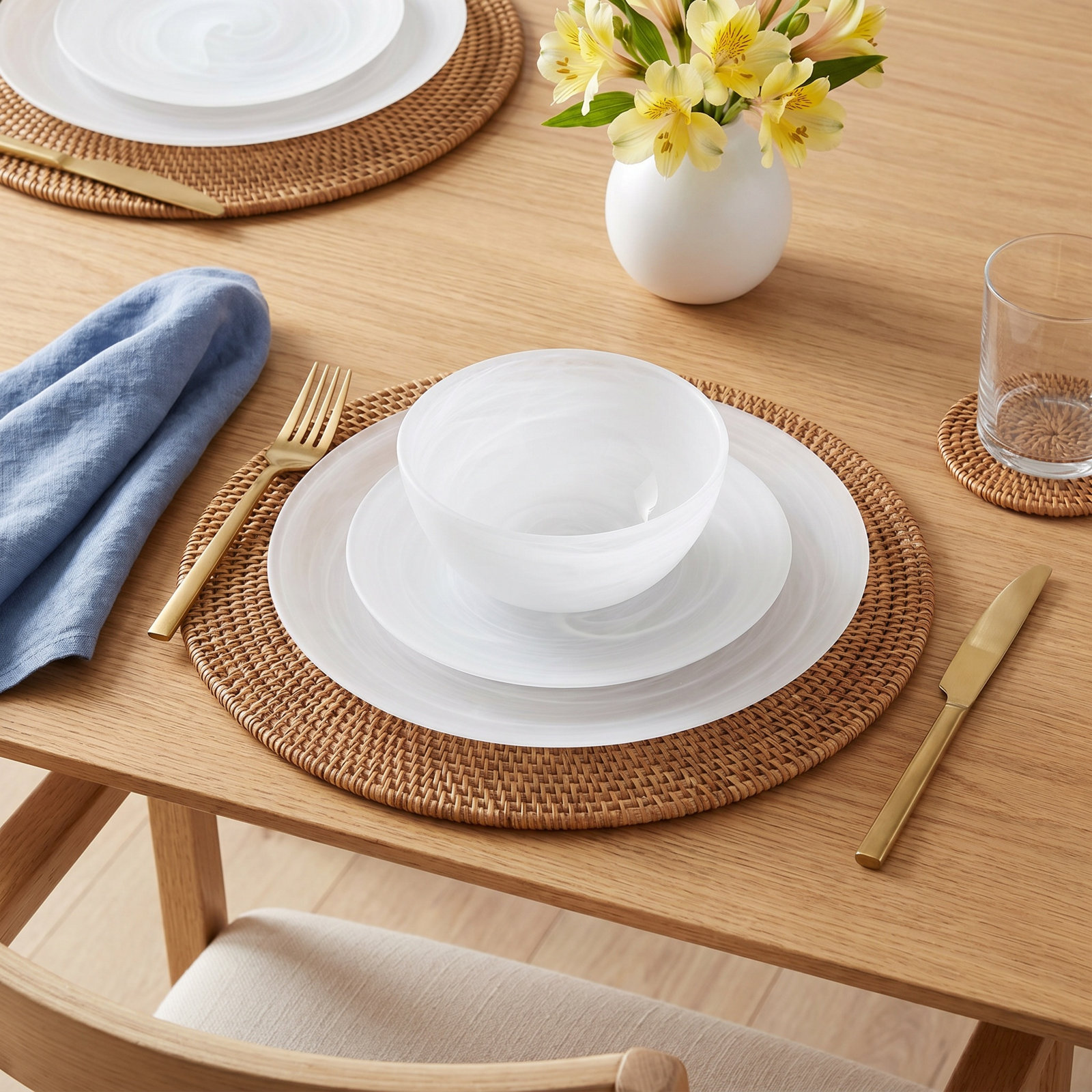 La Jolla 8" Salad Plate, White