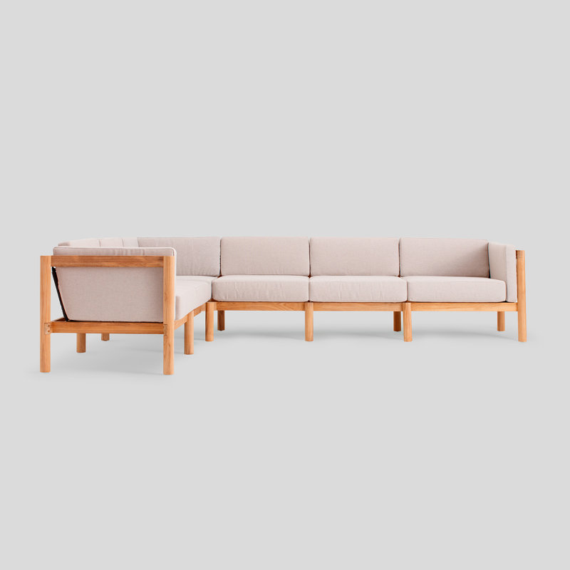 Neighbor Haven Teak Sectional - Thumbnail 4