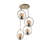 Metal 4 Lights Globe Cluster Pendant