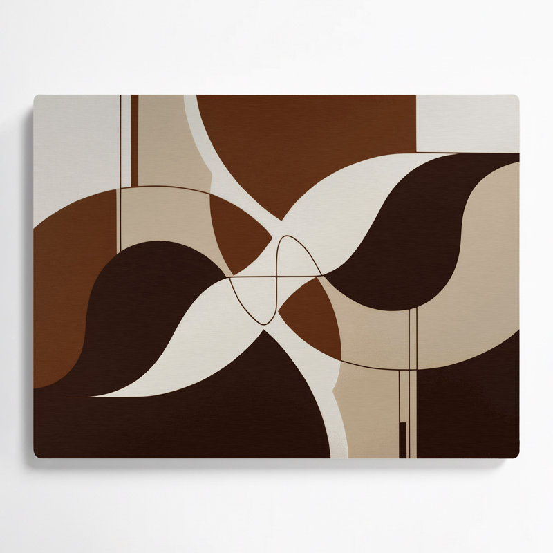 Minimalisme 99, art mural en métal beige, H 24 po x l 36 po