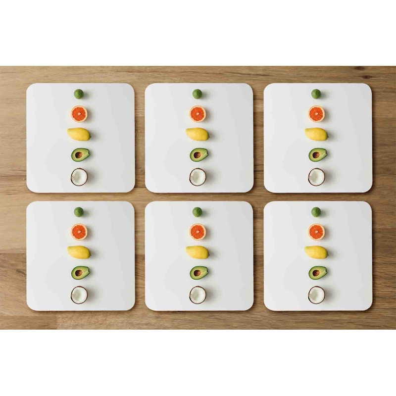 Persei Square 6 Piece Coaster Set