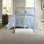 Hypoallergenic Blue Comforter Bedding Set, Polyester Jacquard For Home