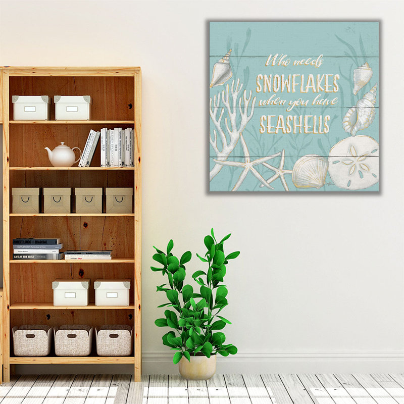 «Tranquil Morning II Snowflakes», reproduction d'art sur toile, H 16 po x l 16 po