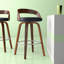 Tabouret de bar pivotant en similicuir 28,2 po Hermina-1435903483