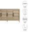 Buffet 4 portes Sinya en chêne clair