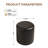 11.8In Small Round Faux Leather Upholstered Ottoman-117626317