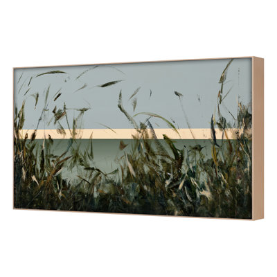 «Fall 2021 As The Sun Goes Down», reproduction encadrée sur toile par Lesley Frenz