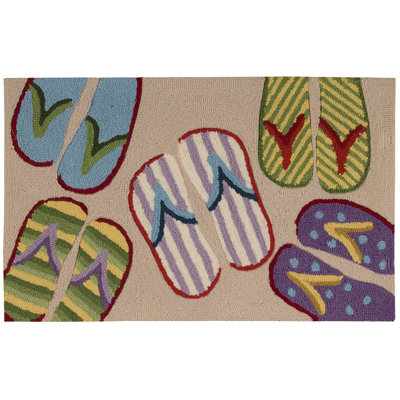 Tapis beige Flip Flop Estelle