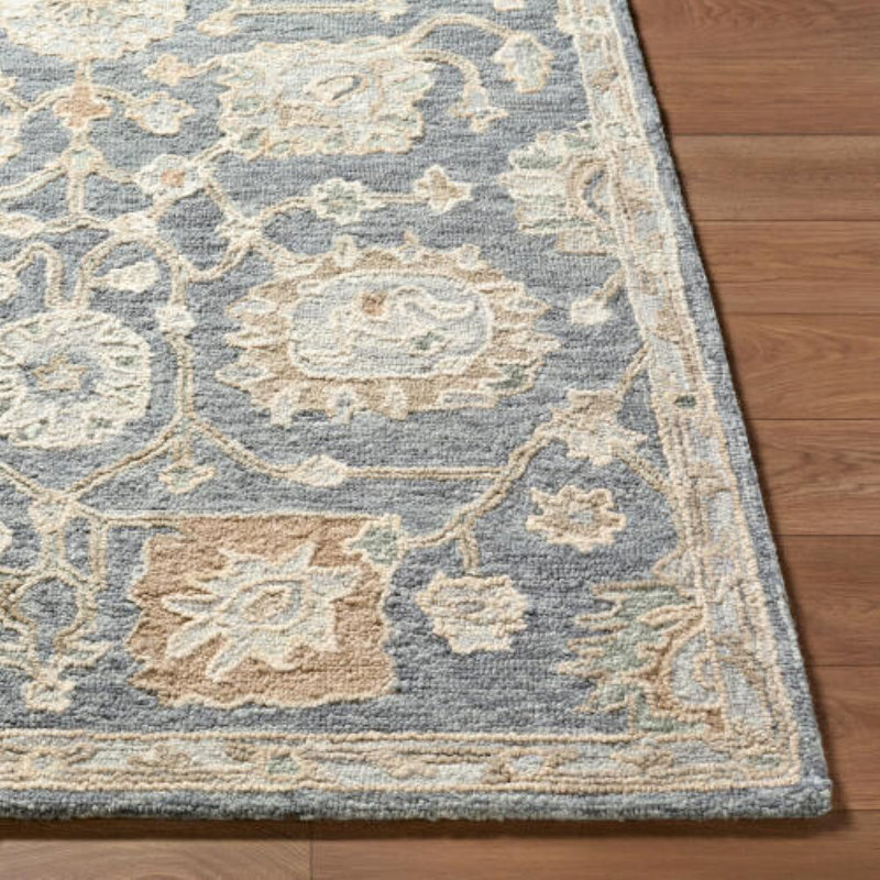 Rectangle Codrin Wool Area Rug, Rectangle 2' x 3'