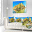 Coussin jaune Grand Canal-29456440-29456436