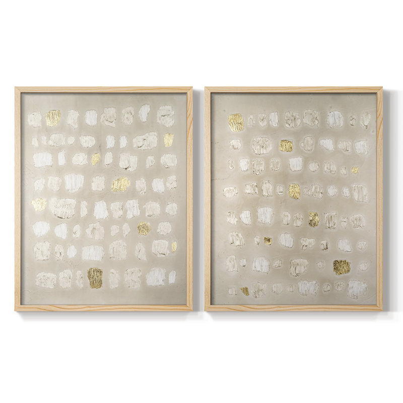 Impression encadrée embellie pavé I-Premium - prête à être accrochée - aucun clou requis - aucun clou requis, Bois naturel