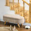 Banc de rangement avec repose-pieds