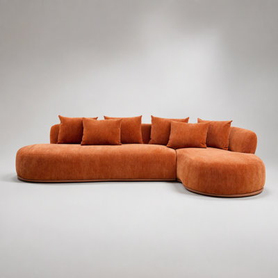 Oversized L-Shape Sectional Sofa with Deep Seating and Chaise, Perfect for Comfort and Modern Living Spaces