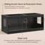 Terrarium Terroute 60 gallons avec support, porte coulissante frontale, pour dragon barbu, serpent, couvercle ventilé et cage empilable pour lézards, geckos et caméléons (CAGE007B).