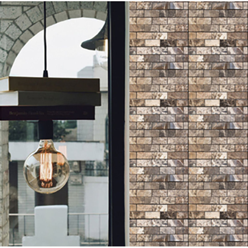 30.5cm W x 30.5cm L PVC Peel and Stick Field Tile