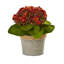 Arrangement floral artificiel en pot kalanchoe