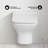 Carre Wall-Hung Toilet Bundle 0.8/1.6 GPF Dual Flush With Flush Plate-108927922